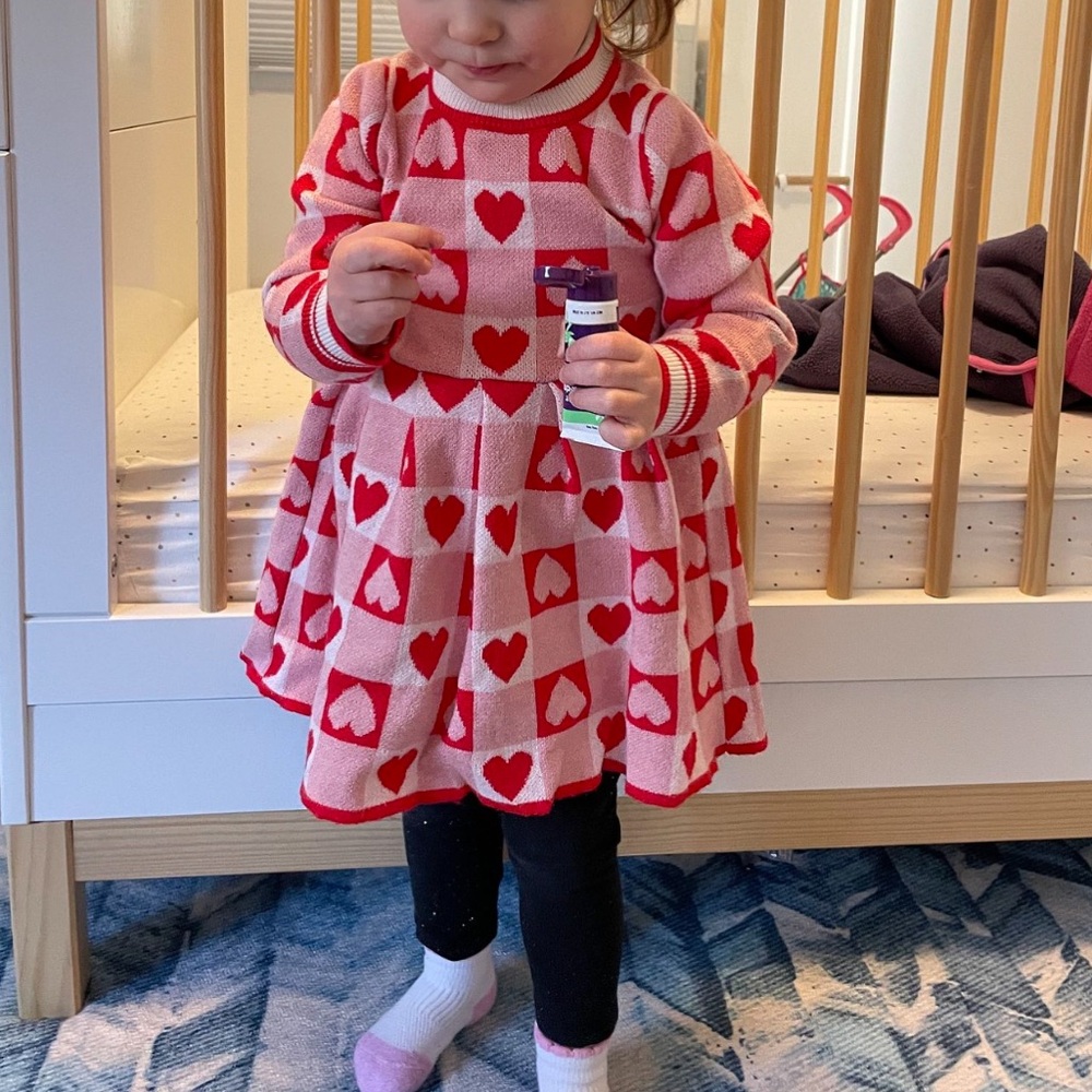 Heart sweater dress